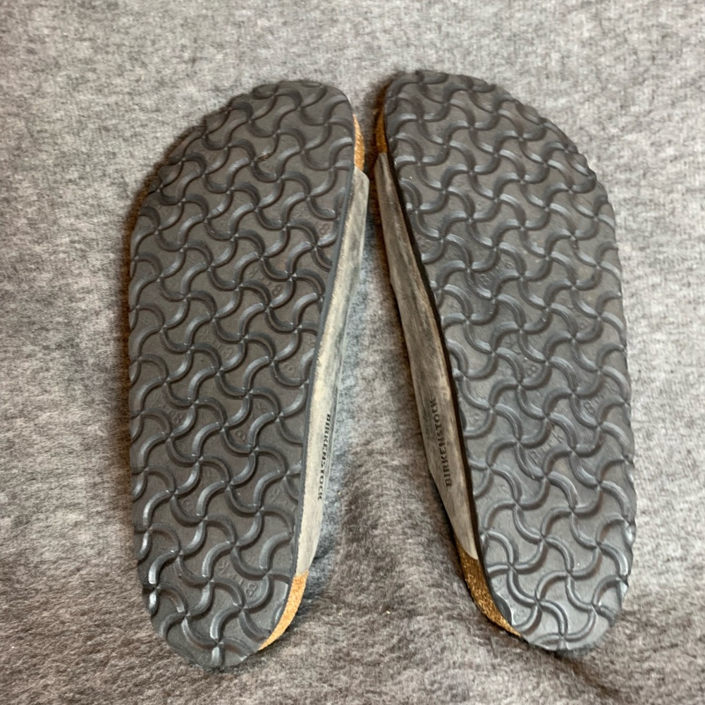 Birkenstock Arizona Soft Footbed Taupe Suede Leather Casual Sandals Size EU41 - Picture 5 of 8